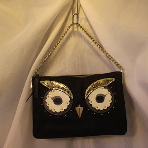 KATE SPADE Black owl madelyne crossbody